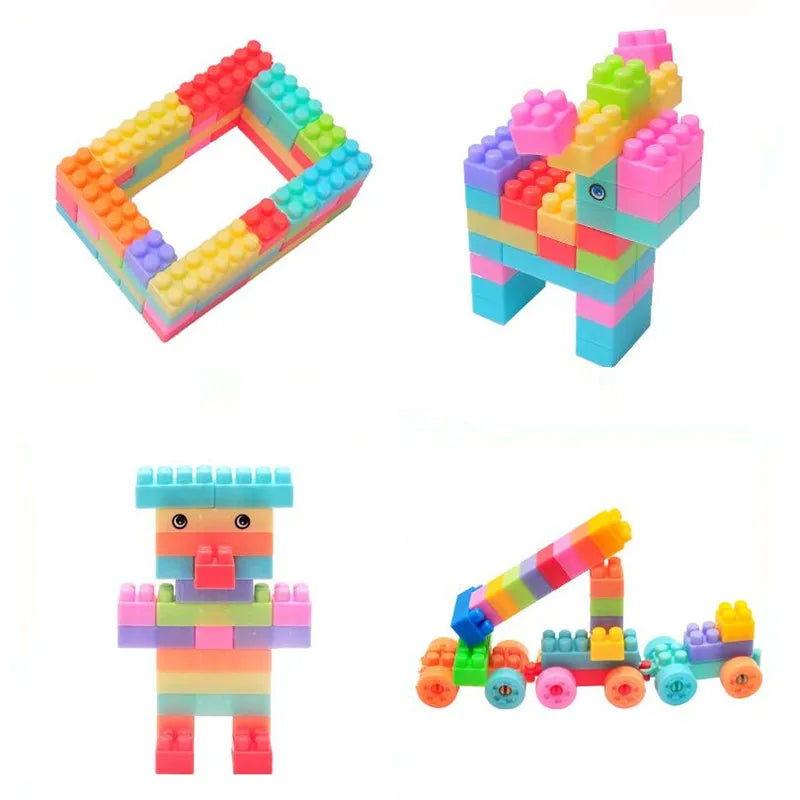 Klocki dla dzieci Baby Building Blocks 108 / 128 el. – Edukacyjne, Bezpieczne, DIY