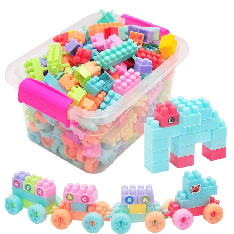 Klocki dla dzieci Baby Building Blocks 108 / 128 el. – Edukacyjne, Bezpieczne, DIY