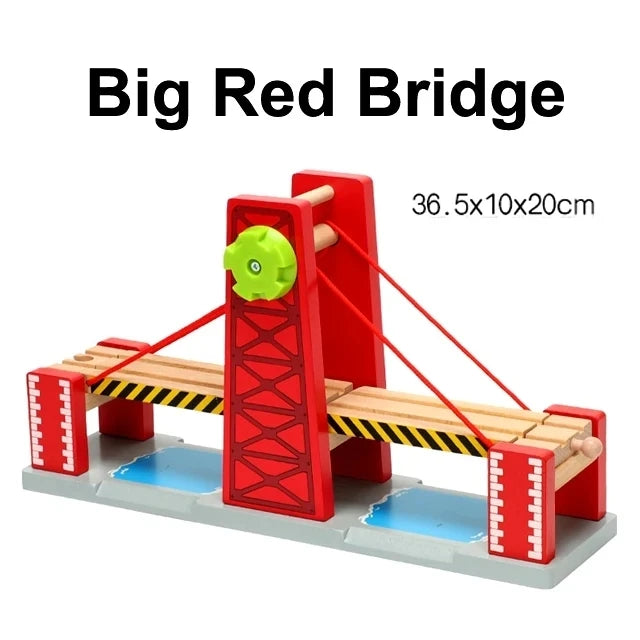 Drewniane tory kolejowe i akcesoria – Most, Tunel, Tory z Drewna Bukowego, Kompatybilne