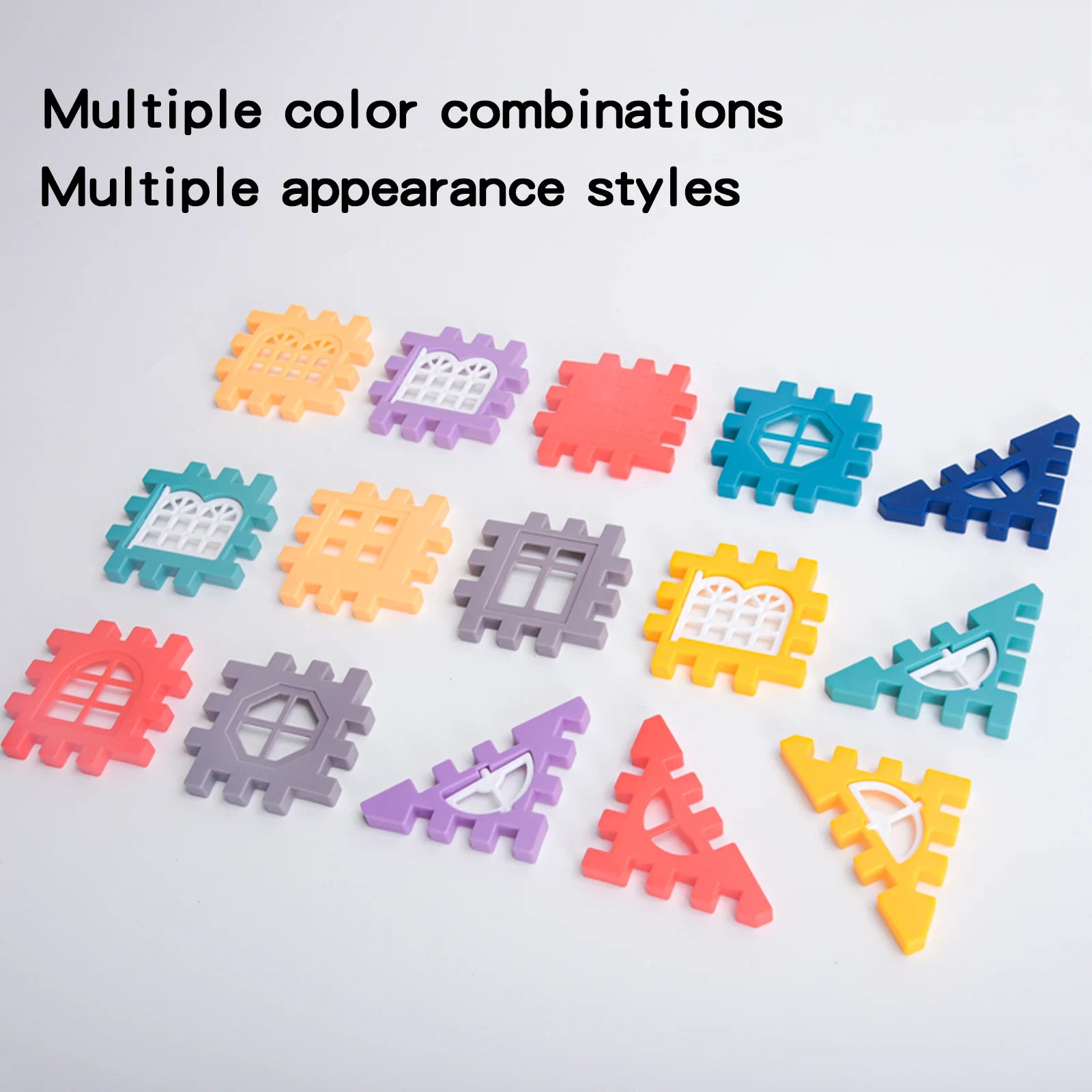 Duże Klocki Konstrukcyjne – Budowa Domu, Realistyczne Okna, Zestaw Edukacyjny dla Dzieci