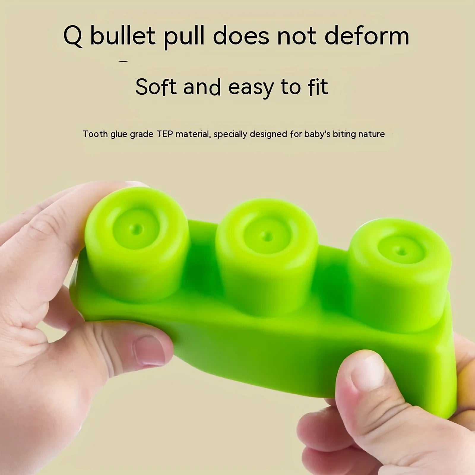 Nowe Duże Miękkie Klocki Gumowe – Edukacyjne Klocki DIY dla Dzieci, Bezpieczne i Gryzące