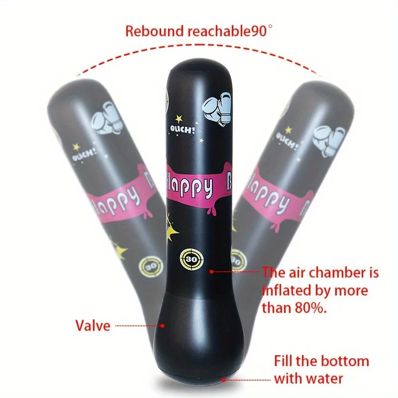 Dmuchany Worek Bokserski dla Dzieci – Bop Bag z Efektem Odbicia, Zabawka Sportowa